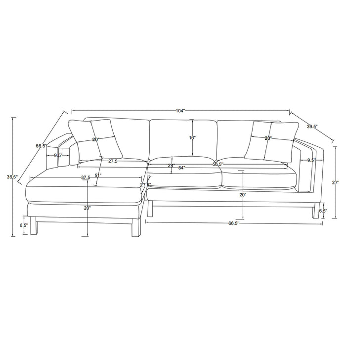 Geneva Stationary Sectionals - Bargain Furniture (Detroit, MI)