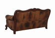 Victoria Rolled Arm Sofa Tri-tone and Brown - Bargain Furniture (Detroit, MI)