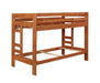 Wrangle Hill Twin Over Twin Bunk Bed Amber Wash - Bargain Furniture (Detroit, MI)
