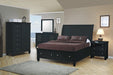 Sandy Beach Eastern King Storage Sleigh Bed Black - Bargain Furniture (Detroit, MI)