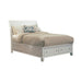 Sandy Beach Queen Storage Sleigh Bed Cream White - Bargain Furniture (Detroit, MI)