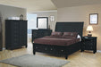 Sandy Beach Queen Storage Sleigh Bed Black - Bargain Furniture (Detroit, MI)