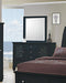 Sandy Beach Vertical Dresser Mirror Black - Bargain Furniture (Detroit, MI)