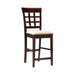 Gabriel Upholstered Counter Height Stools Cappuccino and Beige (Set of 2) - Bargain Furniture (Detroit, MI)