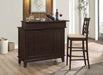 Gabriel Upholstered Counter Height Stools Cappuccino and Beige (Set of 2) - Bargain Furniture (Detroit, MI)