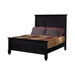 Sandy Beach Eastern King Panel Bed with High Headboard Black - Bargain Furniture (Detroit, MI)