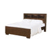 Jessica California King, E.king, & Queen Bed with Storage Headboard Cappuccino - Bargain Furniture (Detroit, MI)