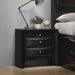 Briana Rectangular 2-drawer Nightstand Black - Bargain Furniture (Detroit, MI)