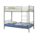 Hayward Twin Over Twin Bunk Bed Silver - Bargain Furniture (Detroit, MI)