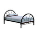 Marjorie Twin Platform Bed Black - Bargain Furniture (Detroit, MI)