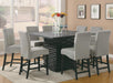 Stanton Upholstered Counter Height Chairs Grey and Black (Set of 2) - Bargain Furniture (Detroit, MI)