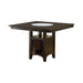 Gabriel Square Counter Height Dining Table Cappuccino - Bargain Furniture (Detroit, MI)