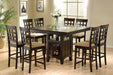 Gabriel Square Counter Height Dining Table Cappuccino - Bargain Furniture (Detroit, MI)