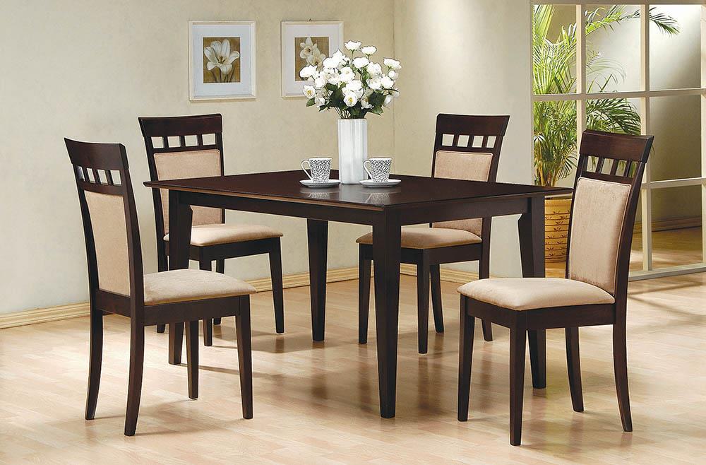 Gabriel Upholstered Side Chairs Cappuccino and Tan (Set of 2) - Bargain Furniture (Detroit, MI)