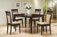 Gabriel Upholstered Side Chairs Cappuccino and Tan (Set of 2) - Bargain Furniture (Detroit, MI)