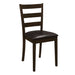 Guillen 5-piece Dining Set with Bench Cappuccino and Dark Brown - Bargain Furniture (Detroit, MI)