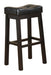 Donald Upholstered Bar Stools Black and Cappuccino (Set of 2) - Bargain Furniture (Detroit, MI)