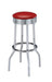 Theodore Upholstered Top Bar Stools Red and Chrome (Set of 2) - Bargain Furniture (Detroit, MI)