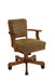 Mitchell Upholstered Game Chair Olive-brown and Amber - Bargain Furniture (Detroit, MI)