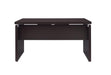 Skylar Computer Desk with Keyboard Drawer Cappuccino - Bargain Furniture (Detroit, MI)