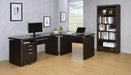 Skylar Computer Desk with Keyboard Drawer Cappuccino - Bargain Furniture (Detroit, MI)