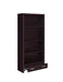 Skylar 5-shelf Bookcase with Storage Drawer Cappuccino - Bargain Furniture (Detroit, MI)