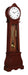 Narcissa Grandfather Clock with Chime Brown Red - Bargain Furniture (Detroit, MI)