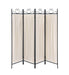 Dove 4-panel Folding Screen Beige and Black - Bargain Furniture (Detroit, MI)