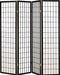 Roberto 4-panel Folding Screen Black and White - Bargain Furniture (Detroit, MI)