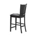 Jaden Upholstered Counter Height Stools Black and Espresso (Set of 2) - Bargain Furniture (Detroit, MI)