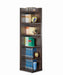 Pinckard 6-tier Corner Bookcase Cappuccino - Bargain Furniture (Detroit, MI)
