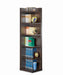 Pinckard 6-tier Corner Bookcase Cappuccino - Bargain Furniture (Detroit, MI)