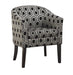 Jansen Hexagon Patterned Accent Chair Grey and Black - Bargain Furniture (Detroit, MI)