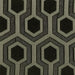 Jansen Hexagon Patterned Accent Chair Grey and Black - Bargain Furniture (Detroit, MI)