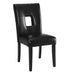 Shannon Open Back Upholstered Dining Chairs Black (Set of 2) - Bargain Furniture (Detroit, MI)