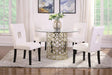 Shannon Open Back Upholstered Dining Chairs White (Set of 2) - Bargain Furniture (Detroit, MI)