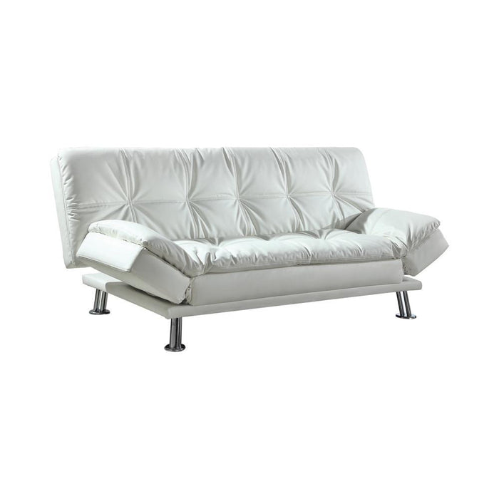 Dilleston Tufted Back Upholstered Sofa Bed Grey - Bargain Furniture (Detroit, MI)