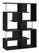 Hoover 5-tier Bookcase Black and Chrome - Bargain Furniture (Detroit, MI)