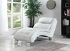 Dilleston Upholstered Chaise White - Bargain Furniture (Detroit, MI)