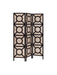Vulcan 3-panel Geometric Folding Screen Tan and Cappuccino - Bargain Furniture (Detroit, MI)