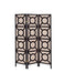 Vulcan 3-panel Geometric Folding Screen Tan and Cappuccino - Bargain Furniture (Detroit, MI)