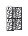 Nailan 3-panel Open Mosaic Pattern Room Divider Black - Bargain Furniture (Detroit, MI)