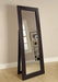 Toga Rectangular Floor Mirror Cappuccino - Bargain Furniture (Detroit, MI)