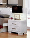 Jessica Nightstand Panels White (Set of 2) - Bargain Furniture (Detroit, MI)