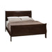 Louis Philippe Eastern King Panel Sleigh Bed Cappuccino - Bargain Furniture (Detroit, MI)
