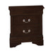 Louis Philippe 2-drawer Nightstand Cappuccino - Bargain Furniture (Detroit, MI)