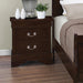 Louis Philippe 2-drawer Nightstand Cappuccino - Bargain Furniture (Detroit, MI)