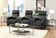 Toohey Home Theater Black Console - Bargain Furniture (Detroit, MI)