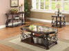 Laney Sofa Table Deep Merlot and Clear - Bargain Furniture (Detroit, MI)