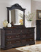 Cambridge Carved Dresser Mirror Cappuccino - Bargain Furniture (Detroit, MI)